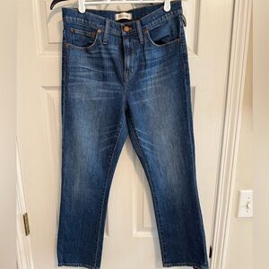 Madewell Women's High Riser Straight Leg Blue Jeans- Never worn